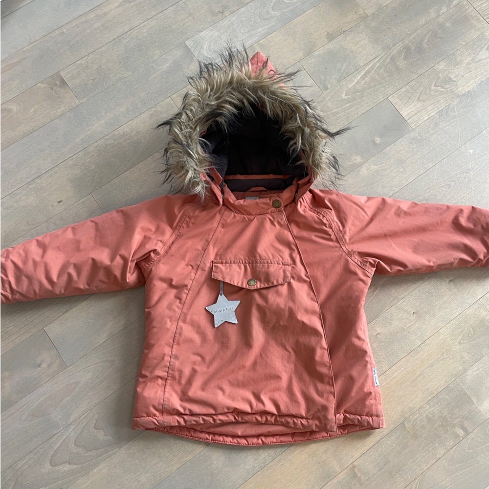 Mini A Ture | Aragon Red Wang Faux Fur Jacket | Aragon Red | Coats and jackets